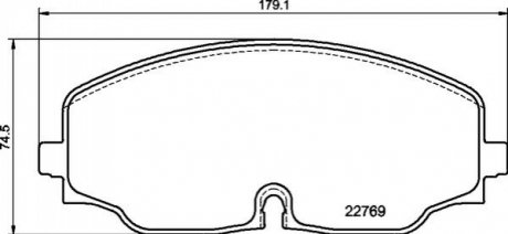 Гальмівні колодки дискові BREMBO P85 176 (фото 1)