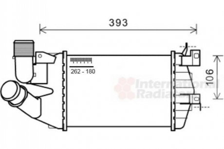 Інтеркулер OPEL ASTRA H/ OPEL ZAFIRA B (вир-во) Van Wezel 37004584 (фото 1)