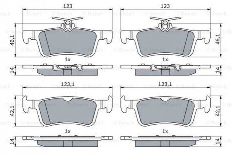 Гальмівні колодки дискові Bosch 0986424866 (фото 1)