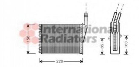 Радиатор пічки Van Wezel 43006249 (фото 1)