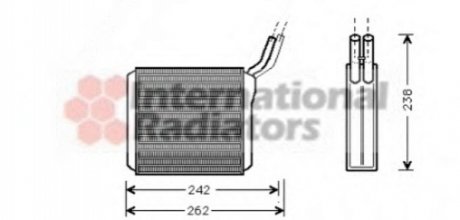 Радиатор пічки Van Wezel 37006205 (фото 1)