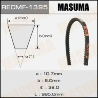 Ремінь клиновой рк., 10x995 мм Masuma 1395 (фото 1)