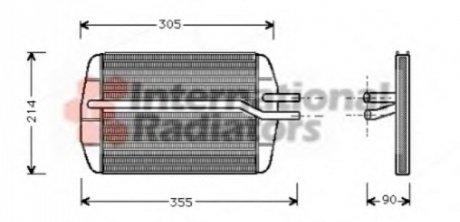 Радиатор пічки Van Wezel 18006216 (фото 1)