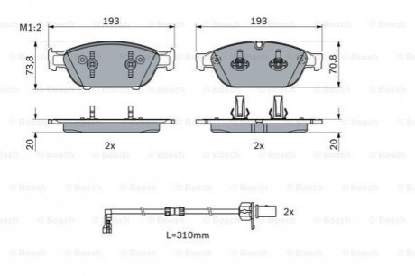 Гальмівні колодки дискові Bosch 0986494986 (фото 1)