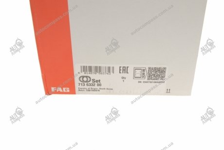 Підшипник маточини (комплект) Fag 713 6332 00 (фото 1)