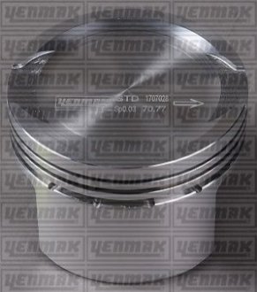Поршень с кольцами і пальцем (размер отв. 70.8 / STD) FIAT Doblo 1.4 (4цл.) (188 A4000) YENMAK 31-04285-000 (фото 1)