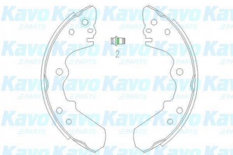 PARTS OPEL Гальмівні колодки барабанные Frontera 92-98 KAVO KBS-3904 (фото 1)
