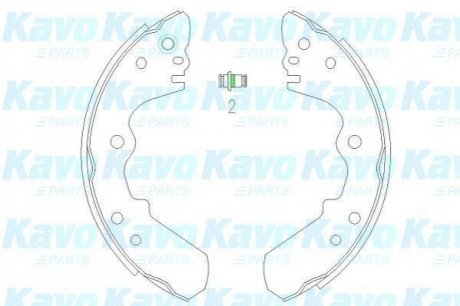 PARTS OPEL Гальмівні колодки барабанні Frontera 92-98 KAVO KBS-3904 (фото 1)