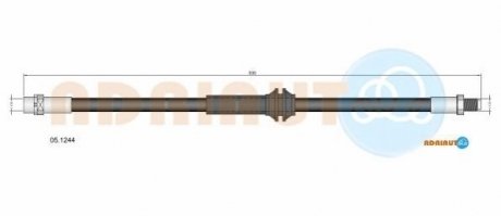 BMW Шланг гальмівний лів/прав 1 Купе M 3.0 11-12 ADRIAUTO 05.1244 (фото 1)
