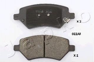 -Колодки гальмівні дискові CHERY Tiggo (T11) JAPKO 50022 (фото 1)