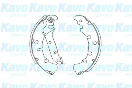 PARTS FORD Щеки тормозные Fiesta 95-,Fusion 02- KAVO KBS-5402 (фото 1)