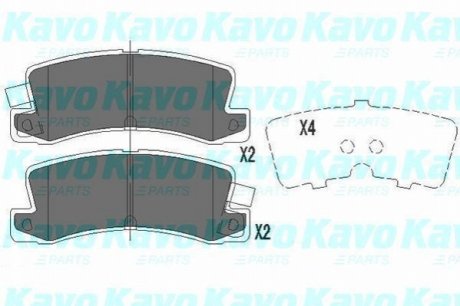 PARTS TOYOTA гальмівні колодки задн.Corolla 97- KAVO KBP-9058 (фото 1)