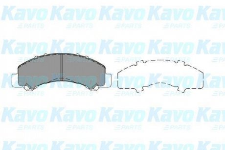 PARTS колодки гальмівні дискові ISUZU N-Serie KAVO KBP-3517 (фото 1)