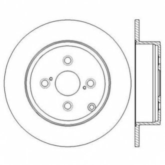 TOYOTA Гальмівний диск задн. Corolla 02- Jurid 562600JC (фото 1)