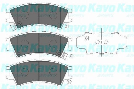 PARTS HYUNDAI гальмівні колодки Atos 98- KAVO KBP-3004