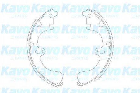 PARTS щоки гальмівні TOYOTA Corolla -00 KAVO KBS-9918 (фото 1)