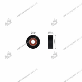 FIAT DOBLO I 1.3D -ролік генератора платик 65*26 CAFFARO CFR05-98F