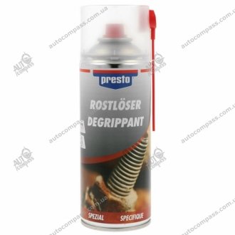 (Заміна з 217746) 0.4л "жидкий ключ" (смазка з MOS2) засіб для відкручування болтів, гайок і тд. PRESTO 306314