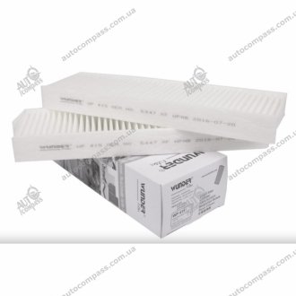 Фільтр салону Citroen Berlingo/Peugeot Partner 08- (к-кт 2шт.) WUNDER FILTER WP 415